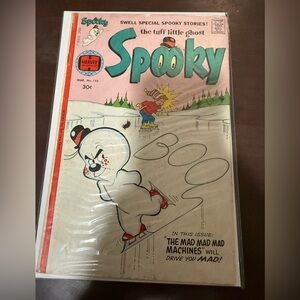 Harveys Spoony Comic Cover — Pink, Green, Red, White